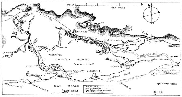 Map of Canvey Island